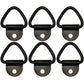 Qty 6: 1/4" Bolt On D-Ring Fits Universal Products Replaces 1000116