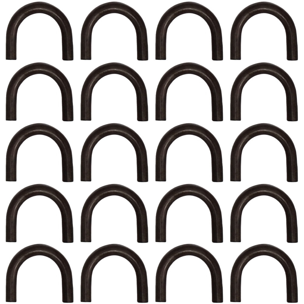 Twenty 1/2" Thick Weld on Steel D-Rings TL20012 Loop Rope Chain Boat ATV Carrier