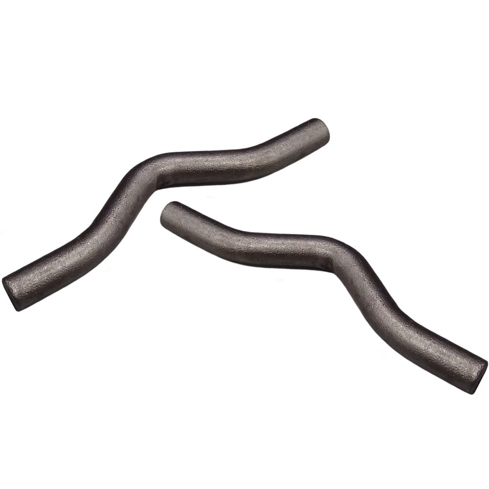 (2) Weld On Steel Rod Safety Chain Clip 3/8" Bar For Trailer Truck Hitch