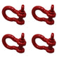 (4) 3/4" Shackle Clevis D-Ring with Screw Pin Anchor Chain Rope Cable Rigging