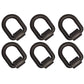(6) 1" x 3" D-Ring w/ Weld On Clip for Flatbed Truck Trailer 47,000 lb Rated MBS