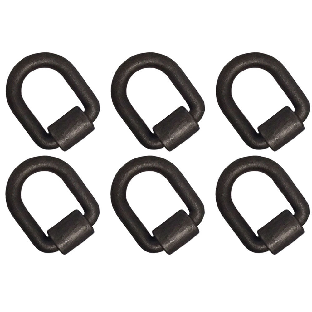 Qty 6: 1" Weld On D-Ring Fits Universal Products Replaces 8 DR100L
