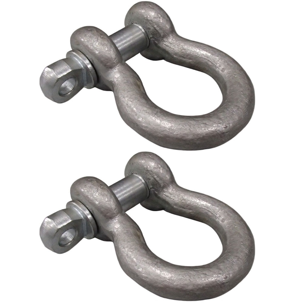 2x 3/4" Screw Pin Shackle Anchor D Ring Chain Cable Haul Lift Rope Clevis Diesel
