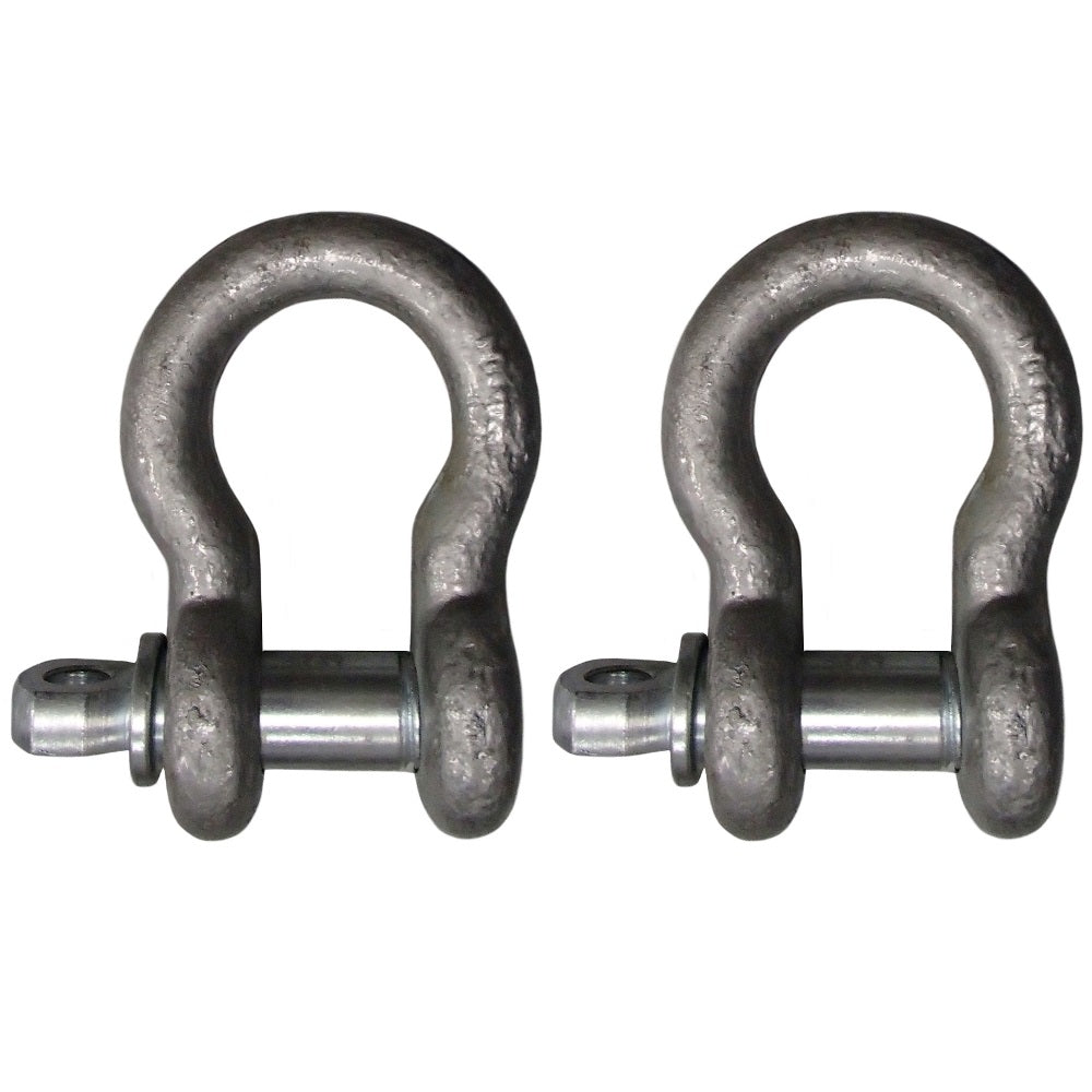 2x 3/4" Screw Pin Shackle Anchor D Ring Chain Cable Haul Lift Rope Clevis Diesel