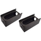 2pc Steel Mount Guard Box For 6" Oval Stop Tail Light+2" Round Side Marker Light