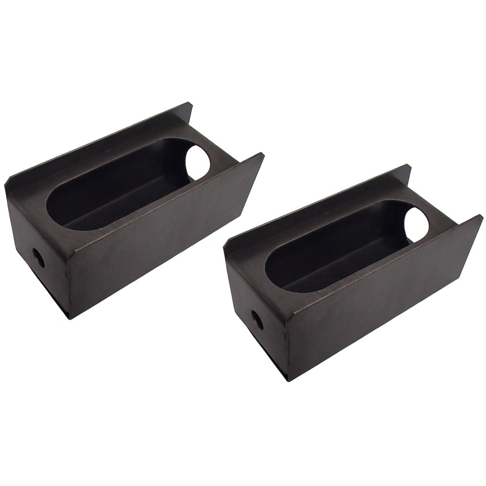 2x6" Steel Utility Truck Trailer Metal Oval Tail Light Guard Box w/2" Side Lamp