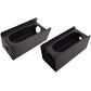 2pc Steel Mount Guard Box For 6" Oval Stop Tail Light+2" Round Side Marker Light