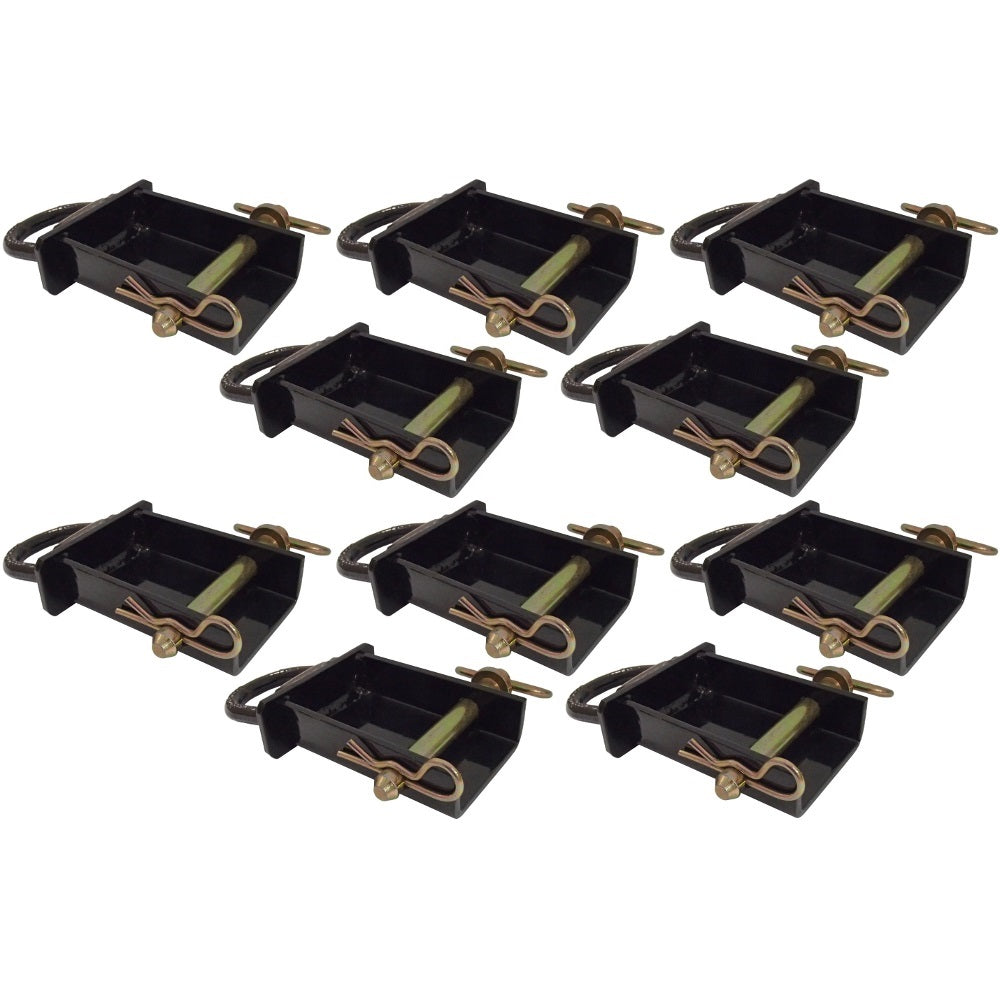 (10-Pk) New Removable Stake Pocket D-Rings For Flatbeds Trucks Trailers