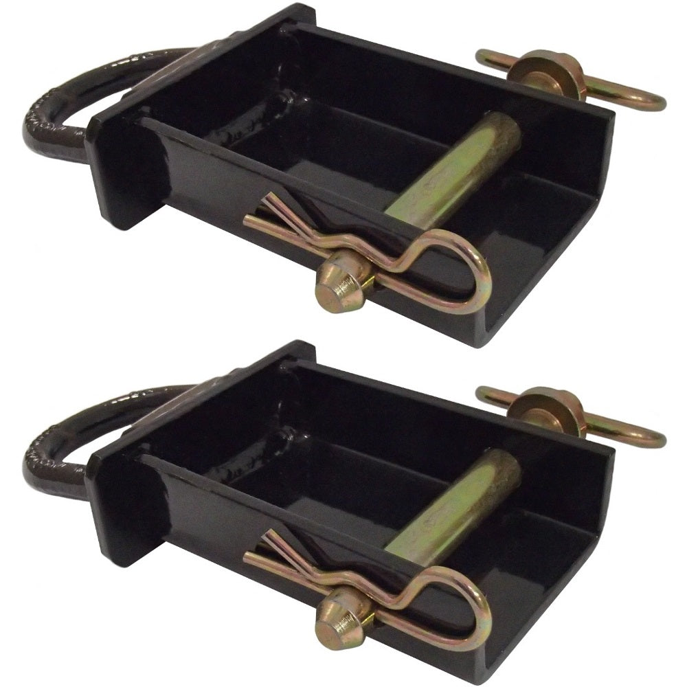 2 Heavy Duty Removable D-Ring Stake Pockets 12,000 Lbs. Trailer/Flat Bed PK-SPTD