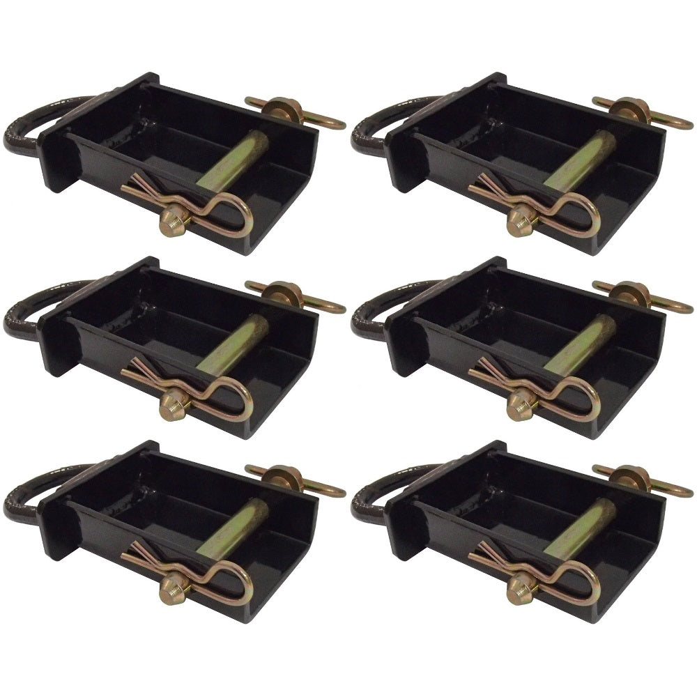 Six New Removable Stake Pocket D-Rings for Flatbed & Utility Trailers w/ Pockets