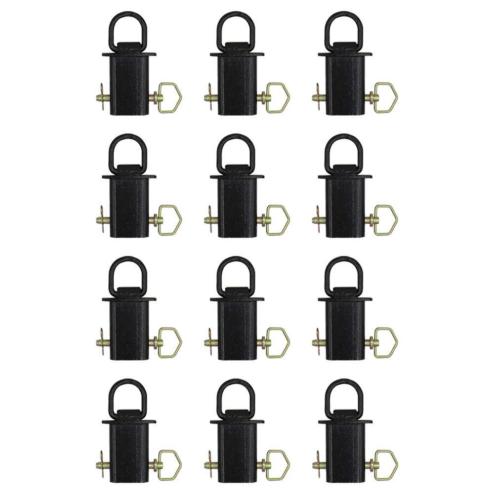 12 Removable Stake Pocket D-Rings for Flatbed & Utility Trailers with Pockets