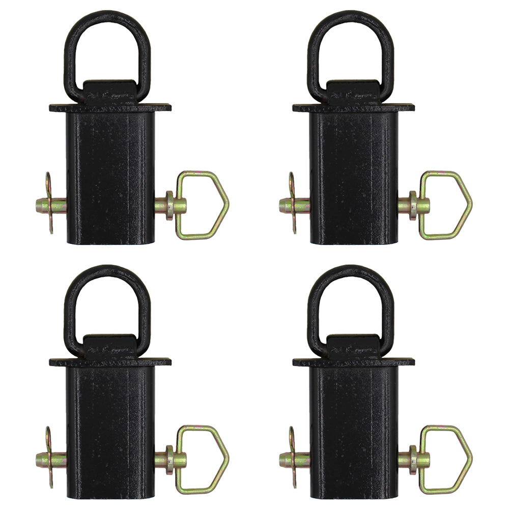 Set of Four Stake Pocket D-Rings PK-SPTD Secures Cargo by Adding Tie-Down Points