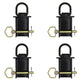 4 Removable Stake Pocket D-Rings for Flatbed & Utility Trailers with Pockets