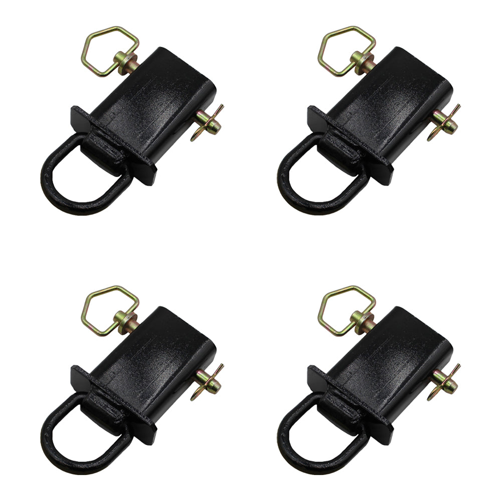 4-Heavy Duty Removable D-Ring Stake Pocket 12,000 lbs Trailer/Flat Bed PK-SPTD4