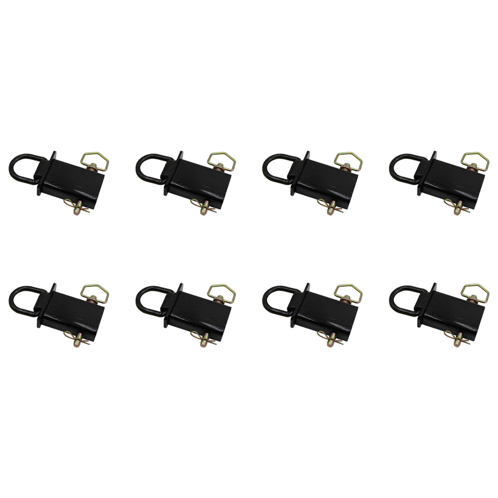 8-Heavy Duty Removable D-Ring Stake Pockets 12,000 Lbs.Trailer/Flat Bed PK-SPTD8
