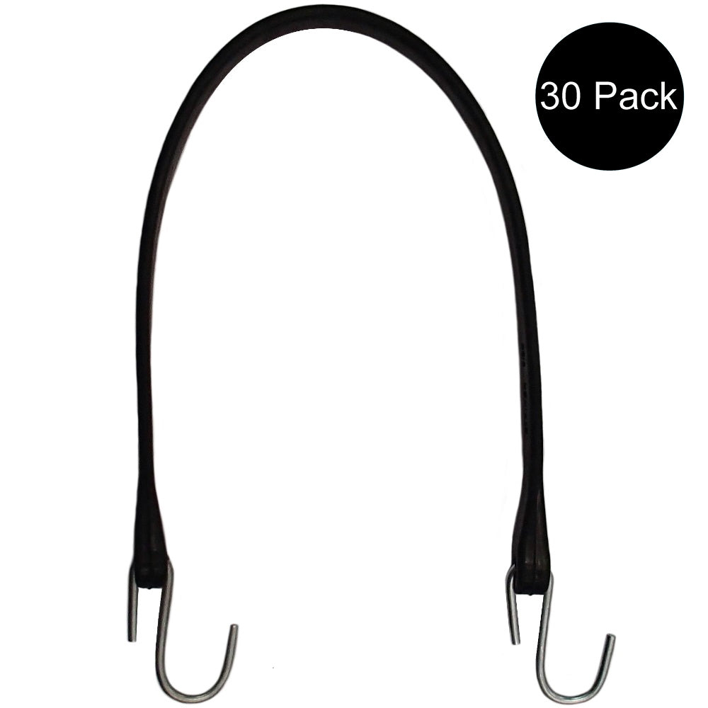 (30) New 21" Rubber Tarp Straps Tie Down Multi-Purpose for Flatbed Truck Trailer