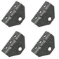 4 Brackets Top Angle Swivel Top for Boat Trailer Bunk Board Mounts