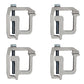 4 x Heavy Duty Aluminum Truck Cap Topper Camper Shell Mounting Clamps