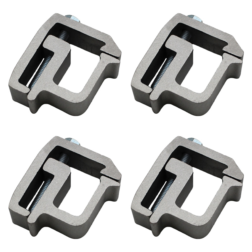 (4) New Heavy Duty ALUMINUM MOUNTING CLAMP for Truck Cap Topper Camper RV Rail
