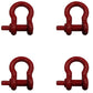 Set Of 4 Red 3/4" Shackle Fits Universal Products Models