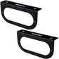 (2) Black Mounting Bracket for 6" Oval Light Powder Coated Trailer RV Optronics