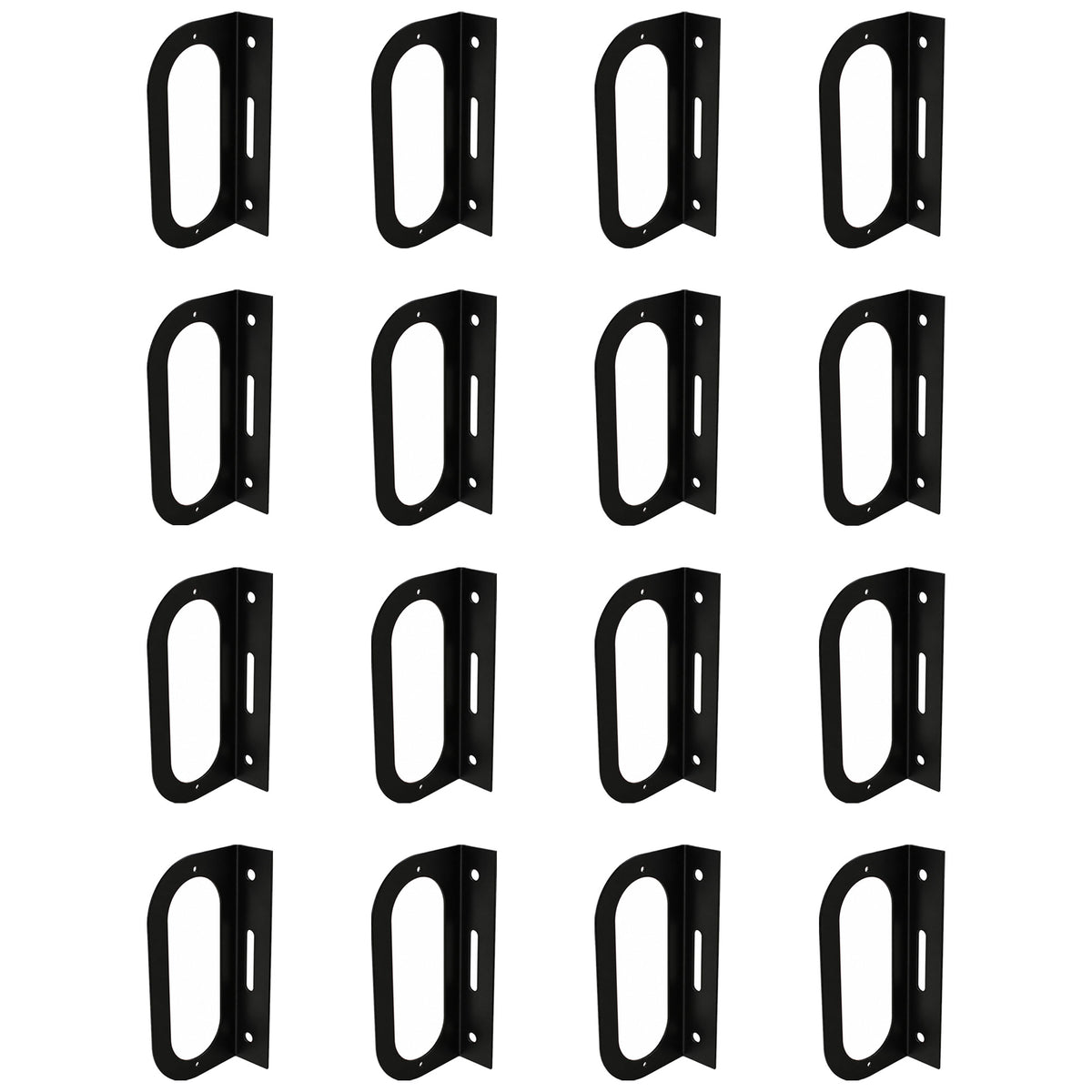 (16) Trailer Truck Steel 6" Oval Tail Light Guard Mounting Brackets
