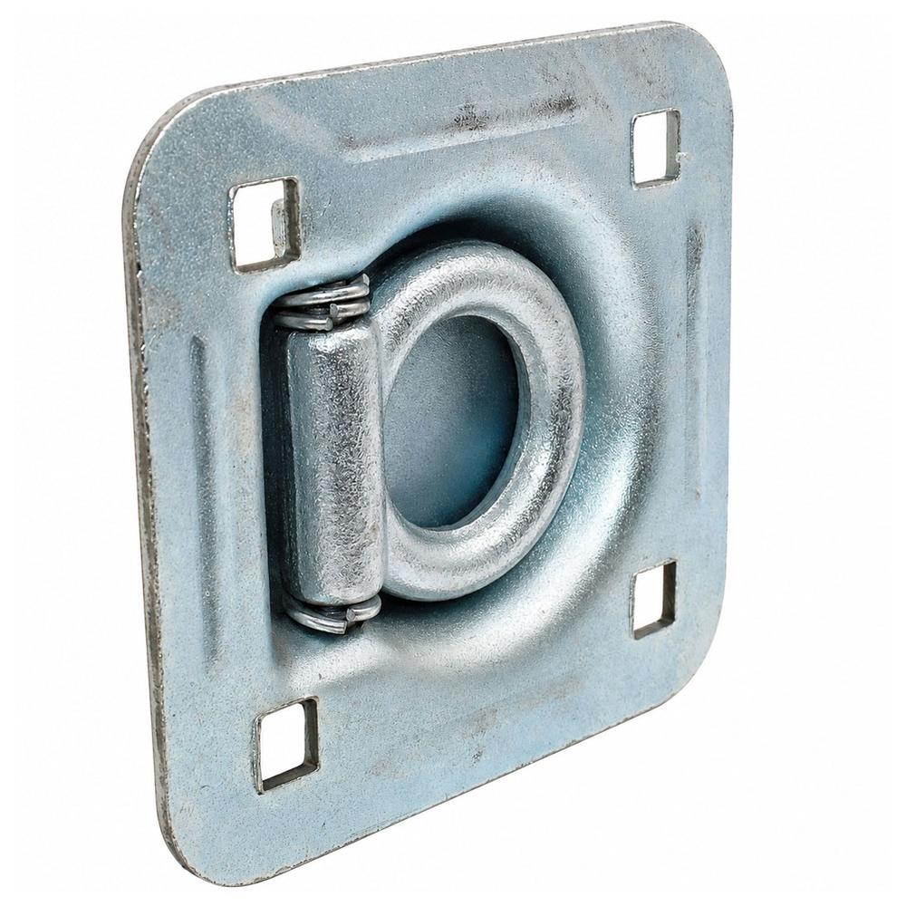 Flush Mount D-Ring - 1.5" Recessed Tie-Down Anchor for Trailers Trucks Cargo