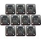 10 Square Recessed D-Ring - 1-1/2" Bolt-on 6000 lbs MBS For Trailer Flatbed