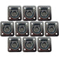 10 Square Recessed D-Ring - 1-1/2" Bolt-on 6000 lbs MBS For Trailer Flatbed
