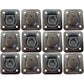 12 Flush Mount Recessed Ring Trailer Cargo Tie Down Control D-Rings 6000 lbs