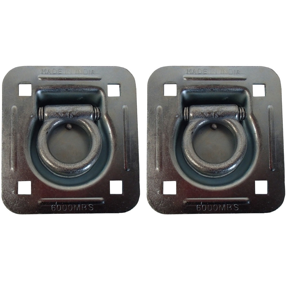 Qty 2: 1-1/2" Bolt-on Recessed D-Ring Fits Universal Products Replaces RDR5
