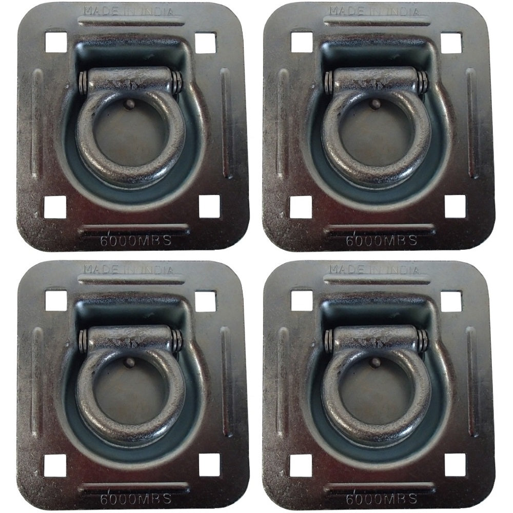 Qty 4: 1-1/2" Bolt-on Recessed D-Ring Fits Universal Products Replaces RDR5