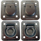 Qty 4: 1-1/2" Bolt-on Recessed D-Ring Fits Universal Products Replaces RDR5