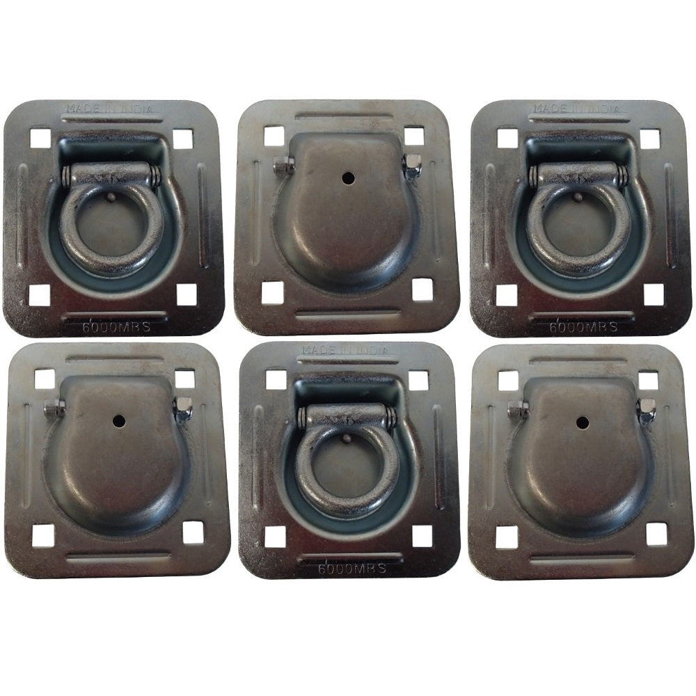 Qty 6: 1-1/2" Bolt-on Recessed D-Ring Fits Universal Products Replaces RDR5