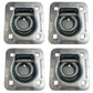 Qty 4: 1-1/2" Bolt-on Recessed D-Ring Fits Universal Products Replaces RDR5