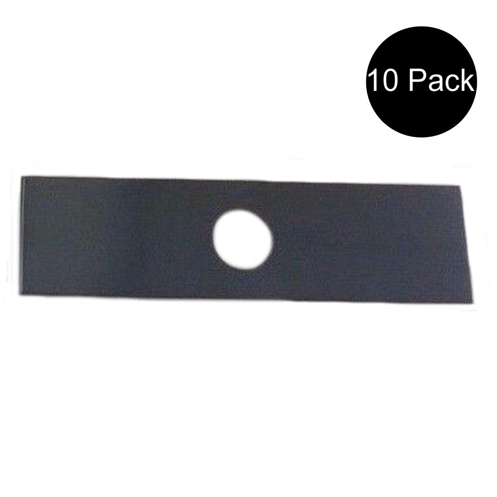 Qty 10: 8" x 2" x 0.125" x 1" Edger Blade Fits Green Machine Replaces 237001