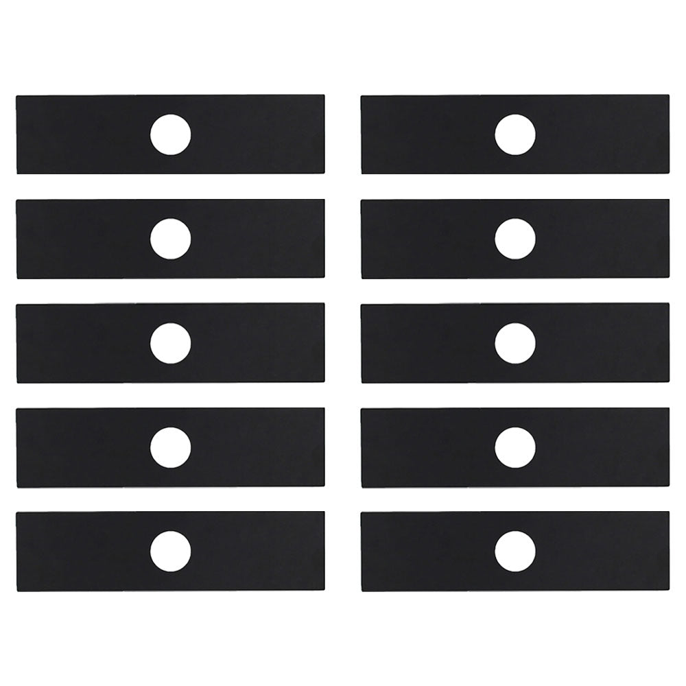 Qty 10: 8" x 2" x 0.125" x 1" Edger Blade Fits Husqvarna Replaces 601000749