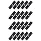 Qty 20: 8" x 2" x 0.125" x 1" Edger Blade Fits Green Machine Replaces 237001