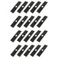 Qty 20: 8" x 2" x 0.125" x 1" Edger Blade Fits Universal Products Replaces 13940
