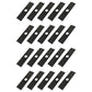 Qty 20: 8" x 2" x 0.125" x 1" Edger Blade Fits Echo Replaces 69601552632