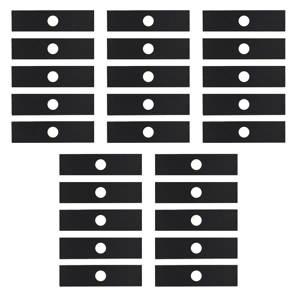 Qty (25) Edger Blade, 8" x 2" x 0.125" x 1"   Fits Red Max Replaces 26367-15110