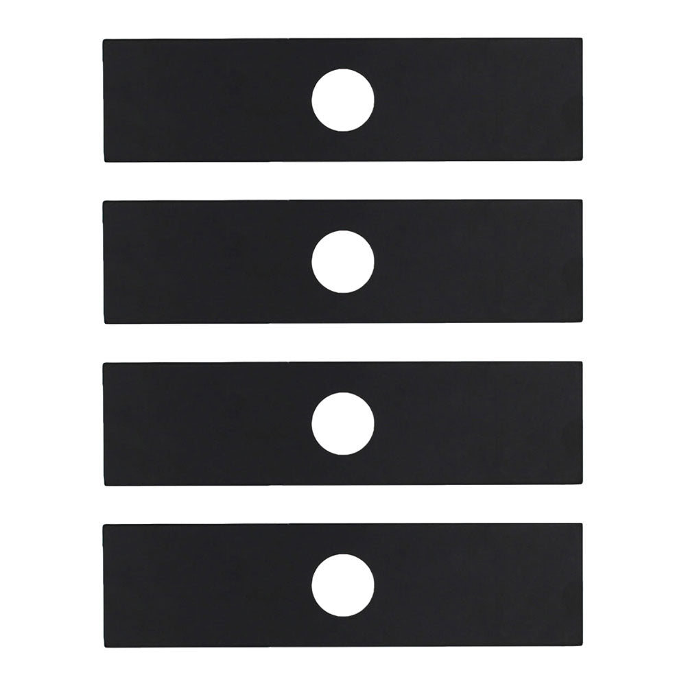Qty 4: 8" x 2" x 0.125" x 1" Edger Blade  Fits Universal Products Replaces 13940