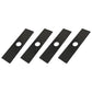 Qty 4: 8" x 2" x 0.125" x 1" Edger Blade  Fits Green Machine Replaces 237001