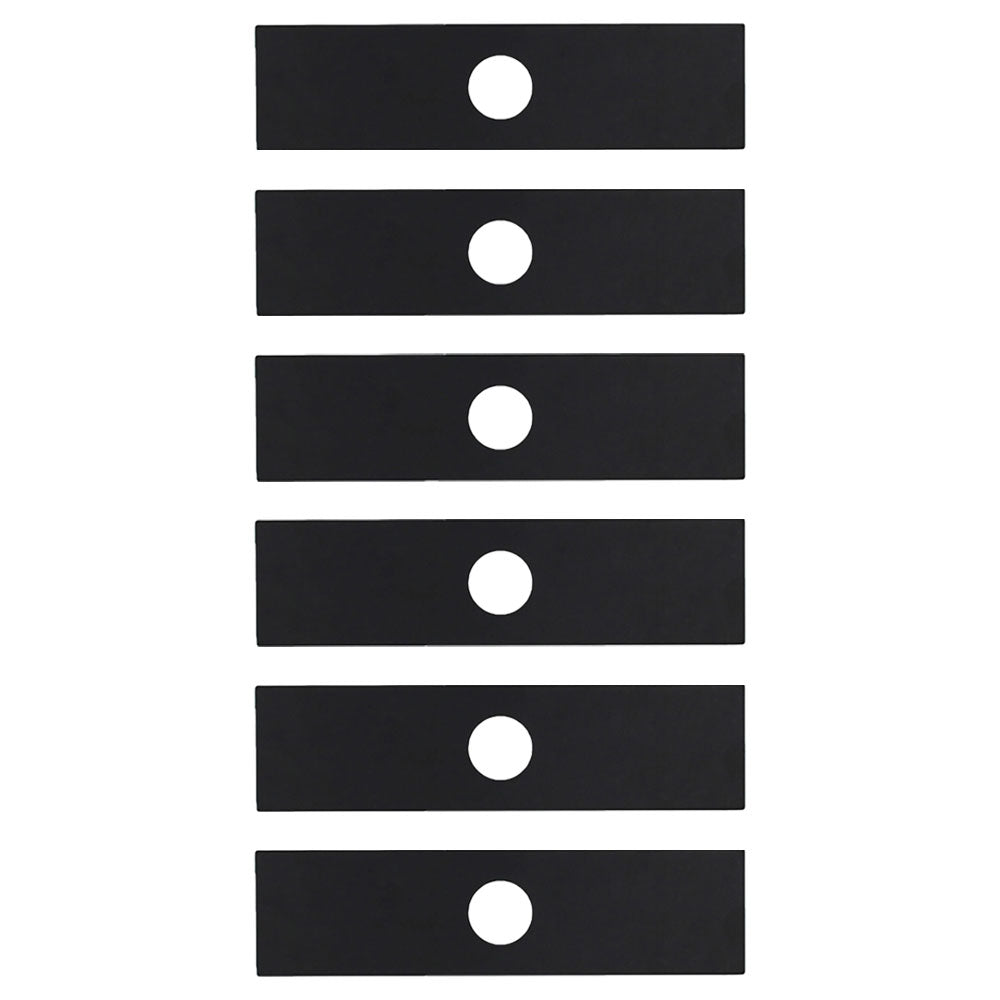 Qty 6: 8" x 2" x 0.125" x 1" Edger Blade  Fits Red Max Replaces 26367-15110
