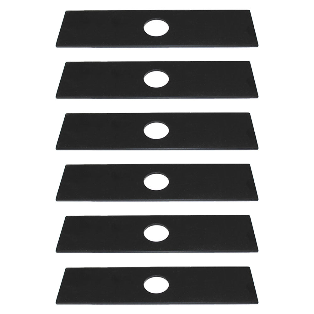 Qty 6: 8" x 2" x 0.125" x 1" Edger Blade  Fits Ryobi Replaces 613223