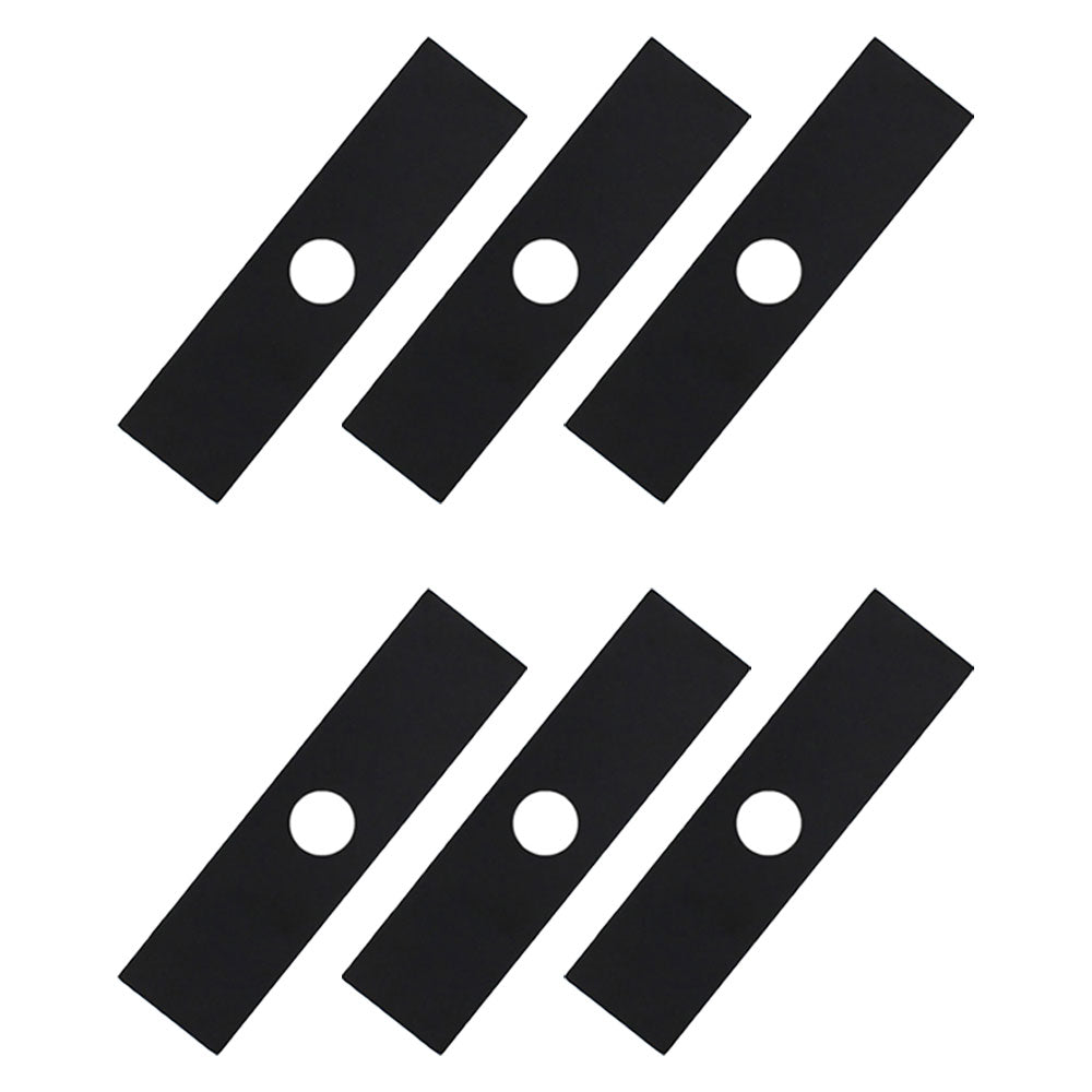 Qty 6: 8" x 2" x 0.125" x 1" Edger Blade  Fits Red Max Replaces 26367-15110