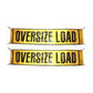 Two (2) New Open Weave Mesh Material 20" x 84" Oversize Load Signs 1002
