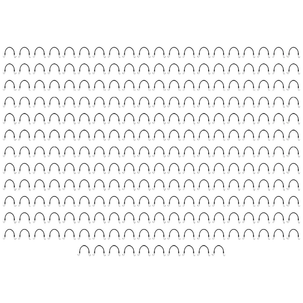 250 15" HD Rubber Tarp Straps Flatbed Bungee Tarp Tie-Downs Tire Chain Tensioner