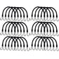 30 Pack Heavy Duty 15" 100% Natural Rubber Bungee Straps Tie-Down Cords