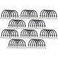 50 Pack of 15 Inch Rubber Bungee Cord Tarp Straps with Hooks